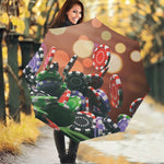 Falling Poker Chips Print Foldable Umbrella