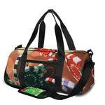 Falling Poker Chips Print Gym Bag