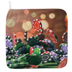 Falling Poker Chips Print Hand Towel