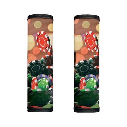 Falling Poker Chips Print Handle Covers