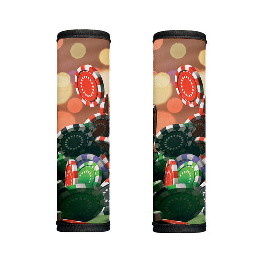 Falling Poker Chips Print Handle Covers