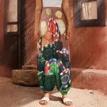 Falling Poker Chips Print Harem Pants