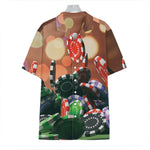 Falling Poker Chips Print Hawaiian Shirt