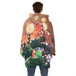 Falling Poker Chips Print Hoodie Blanket