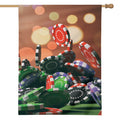 Falling Poker Chips Print House Flag
