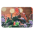 Falling Poker Chips Print Indoor Door Mat