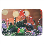 Falling Poker Chips Print Indoor Door Mat