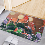 Falling Poker Chips Print Indoor Door Mat