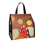 Falling Poker Chips Print Insulated Lunch Tote