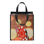 Falling Poker Chips Print Insulated Lunch Tote