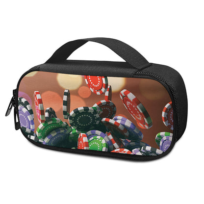 Falling Poker Chips Print Insulin Cooler Travel Case