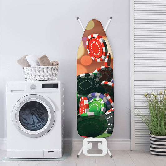 Falling Poker Chips Print Ironing Board Cover