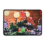 Falling Poker Chips Print Kitchen Mat