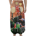 Falling Poker Chips Print Lantern Pants