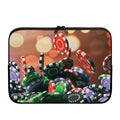 Falling Poker Chips Print Laptop Sleeve