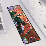 Falling Poker Chips Print Long Kitchen Mat