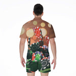 Falling Poker Chips Print Men's Rompers