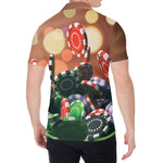 Falling Poker Chips Print Men's Shirt