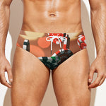 Falling Poker Chips Print Men's Swim Briefs