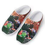 Falling Poker Chips Print Mesh Casual Shoes