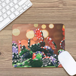 Falling Poker Chips Print Mouse Pad