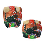 Falling Poker Chips Print Office Chair Cover
