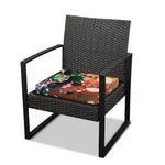Falling Poker Chips Print Outdoor Seat Cushion Cover