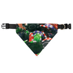 Falling Poker Chips Print Over The Collar Dog Bandana