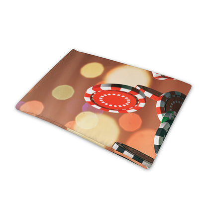 Falling Poker Chips Print Pet Cooling Mat Cover
