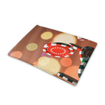 Falling Poker Chips Print Pet Cooling Mat Cover