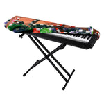 Falling Poker Chips Print Piano Keyboard Cover