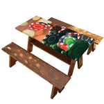 Falling Poker Chips Print Picnic Table Cover