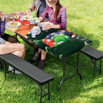 Falling Poker Chips Print Picnic Table Cover