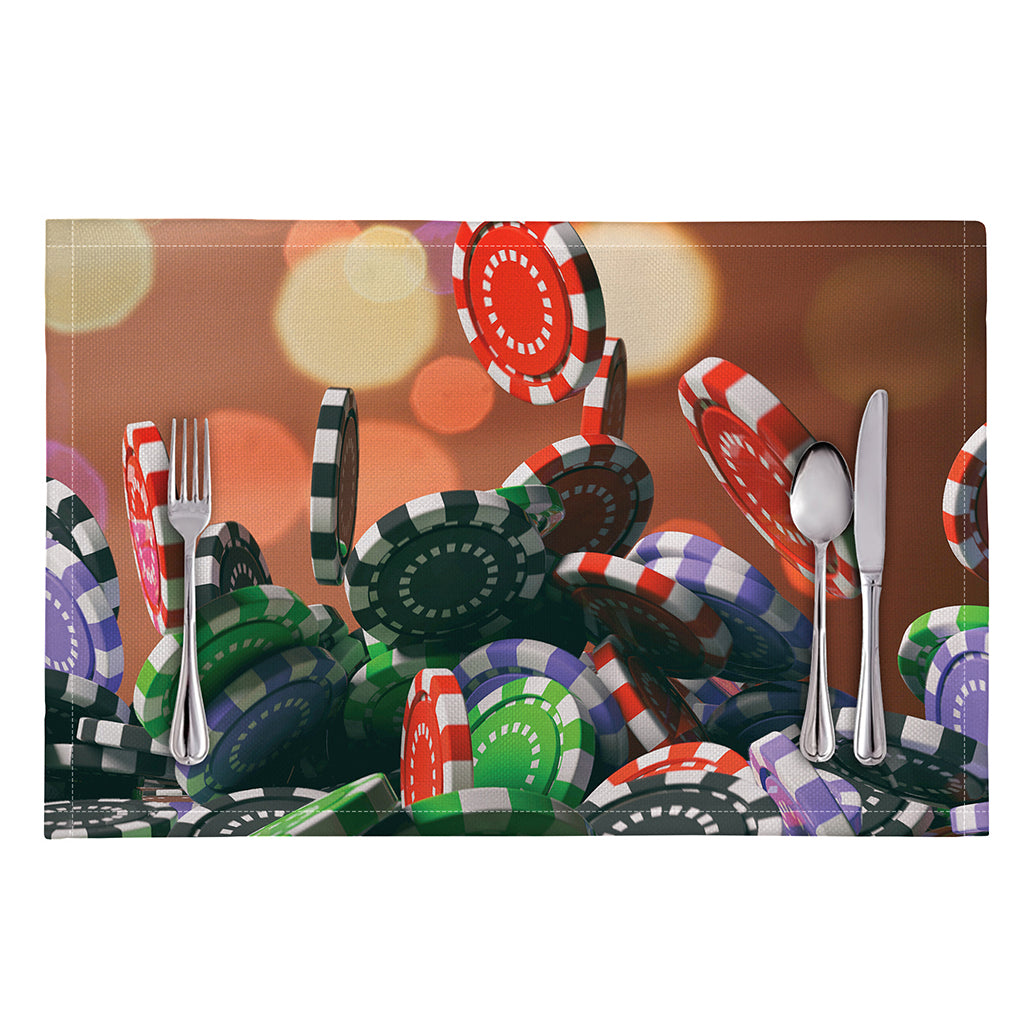 Falling Poker Chips Print Placemat