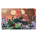 Falling Poker Chips Print Polyester Doormat