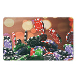 Falling Poker Chips Print Polyester Doormat