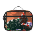 Falling Poker Chips Print Portable Lunch Bag