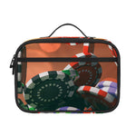 Falling Poker Chips Print Portable Lunch Bag