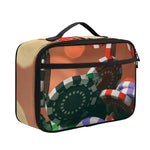 Falling Poker Chips Print Portable Lunch Bag
