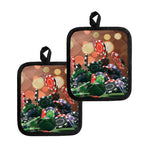 Falling Poker Chips Print Pot Holders