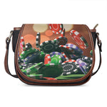 Falling Poker Chips Print Saddle Bag