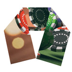 Falling Poker Chips Print Scarf