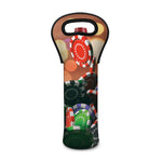 Falling Poker Chips Print Single Neoprene Wine Tote