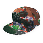 Falling Poker Chips Print Snapback Cap