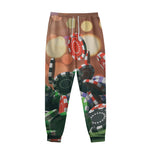 Falling Poker Chips Print Sweatpants