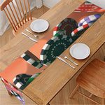 Falling Poker Chips Print Table Runner