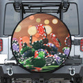 Falling Poker Chips Print Tire Cover
