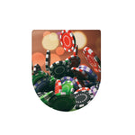 Falling Poker Chips Print Toilet Lid Cover