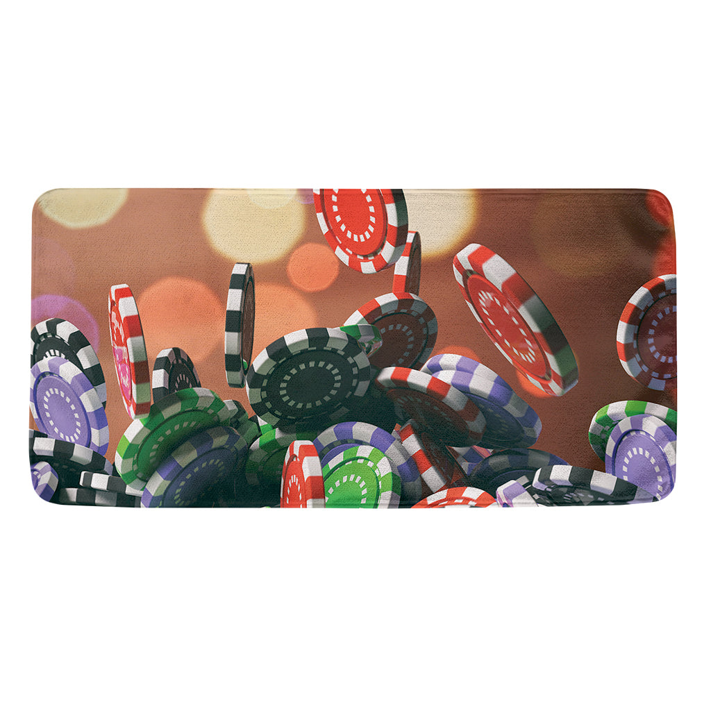 Falling Poker Chips Print Towel
