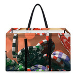 Falling Poker Chips Print Utility Tote Bag